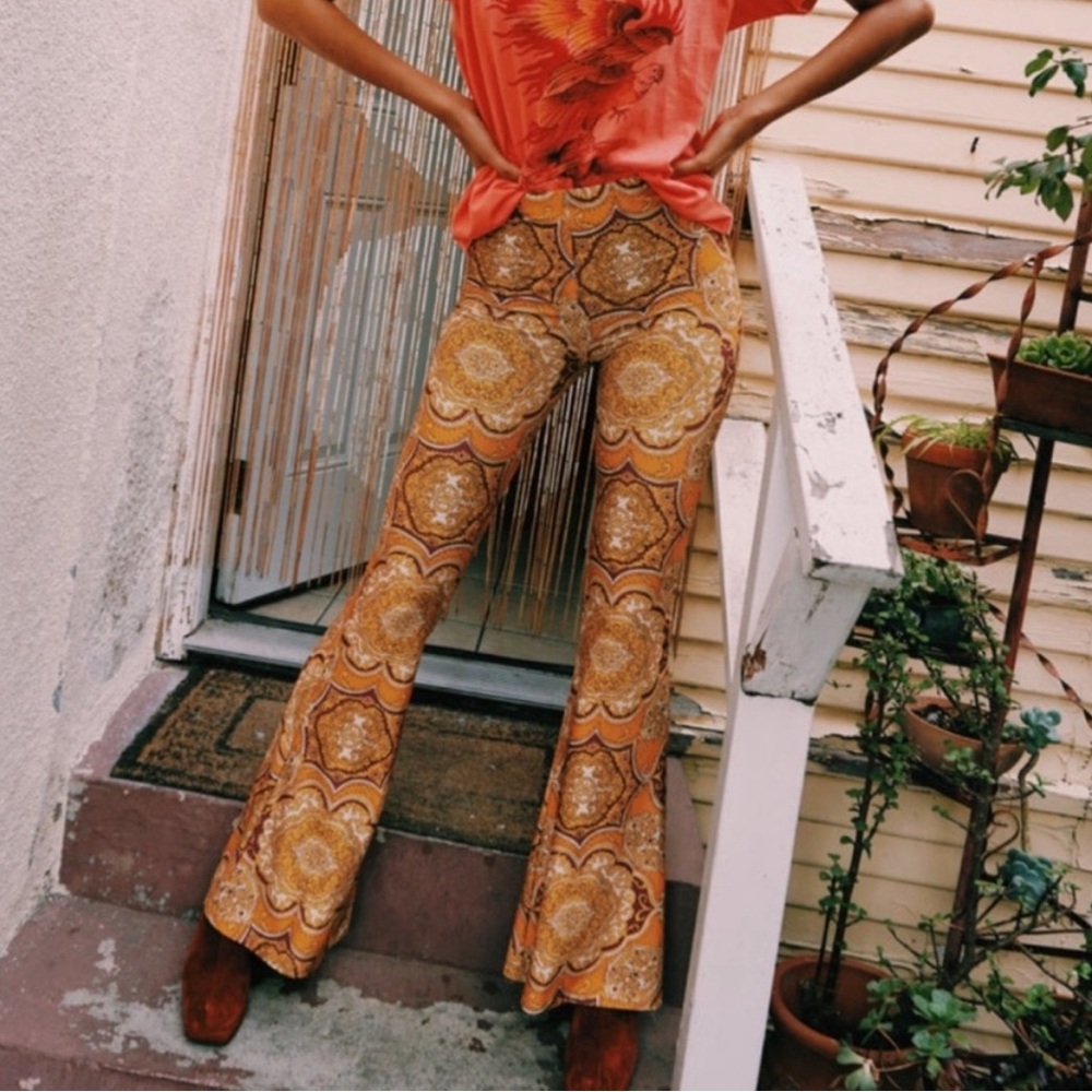 NOVELLA ROYALE Janis Bells in Tangerine Dial - Short Inseam NWT